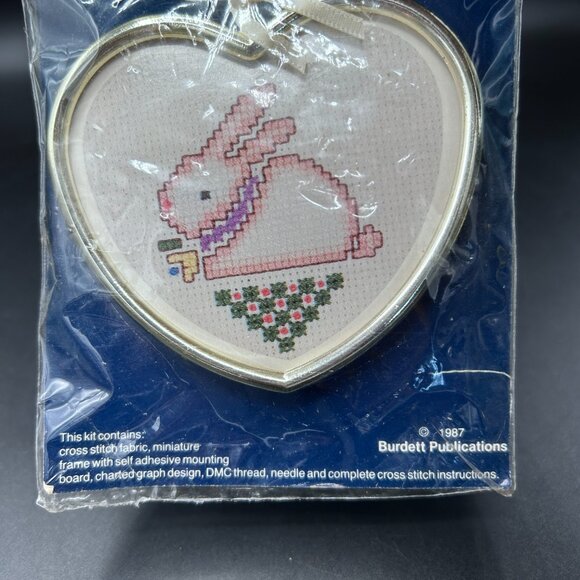 Dale Burdett Cross Stitch Kit Ready To Hang CM 803 Hippity-Hoppity VTG 80s - Picture 4 of 6
